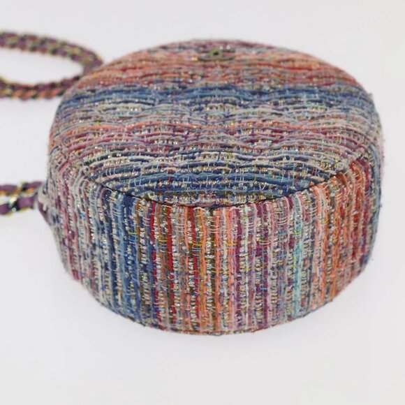CHANEL Chain Shoulder Bag Tweed Rainbow CC - Picture 5 of 16